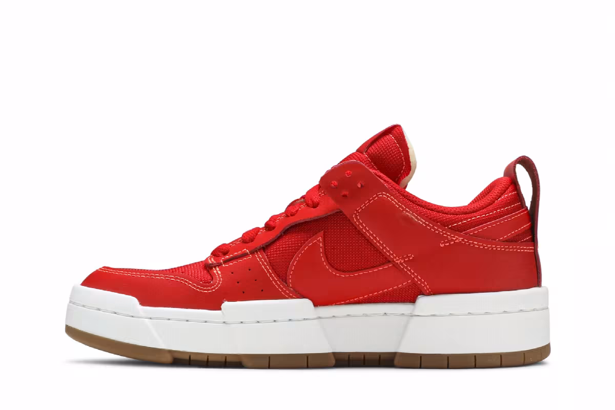 Nike Women's Dunk Low Disrupt Red Gum, view 4