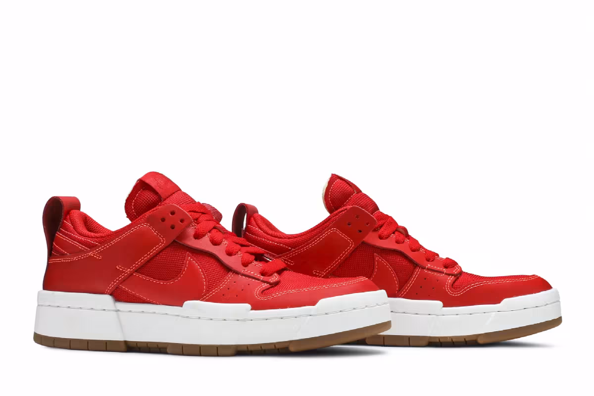 Nike Women's Dunk Low Disrupt Red Gum, view 9