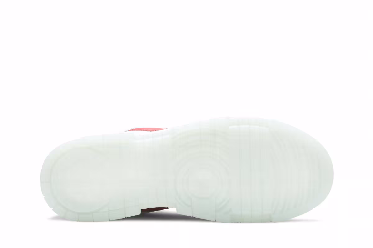 Nike Women's Dunk Low Disrupt White Gym Red, view 5