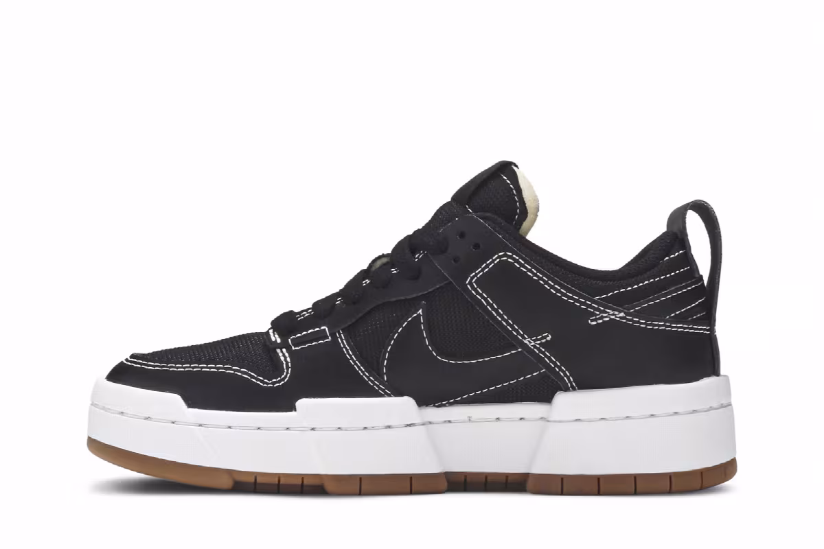 Nike Women's Dunk Low Disrupt Black Gum, view 4