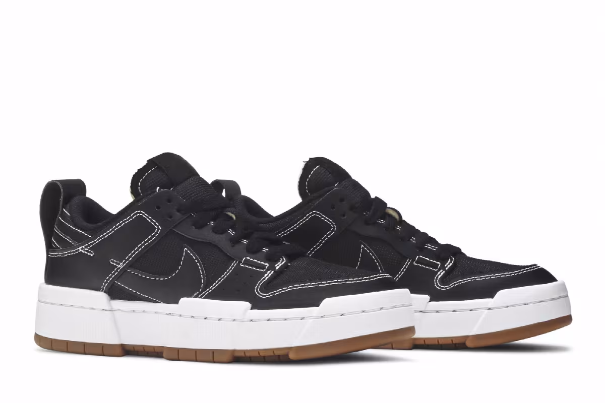 Nike Women's Dunk Low Disrupt Black Gum, view 9