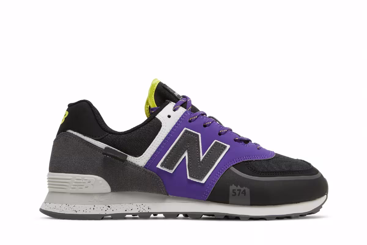 New Balance 574T Black Purple, view 2
