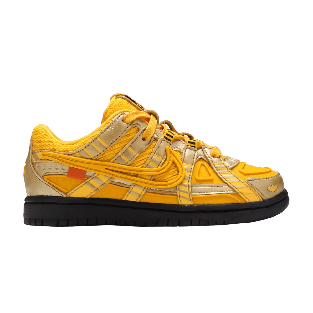 Off-White x Nike Rubber Dunk PS University Gold