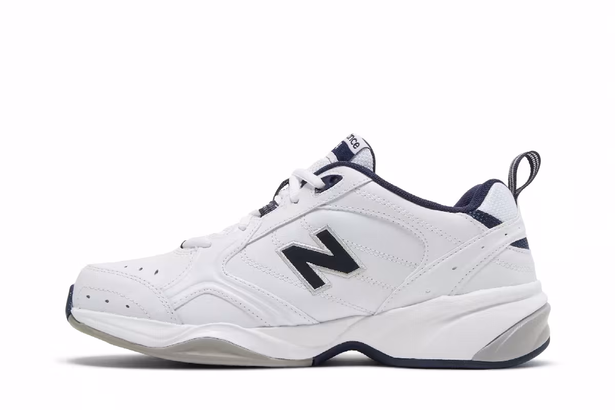 New Balance 624 White Navy, view 4