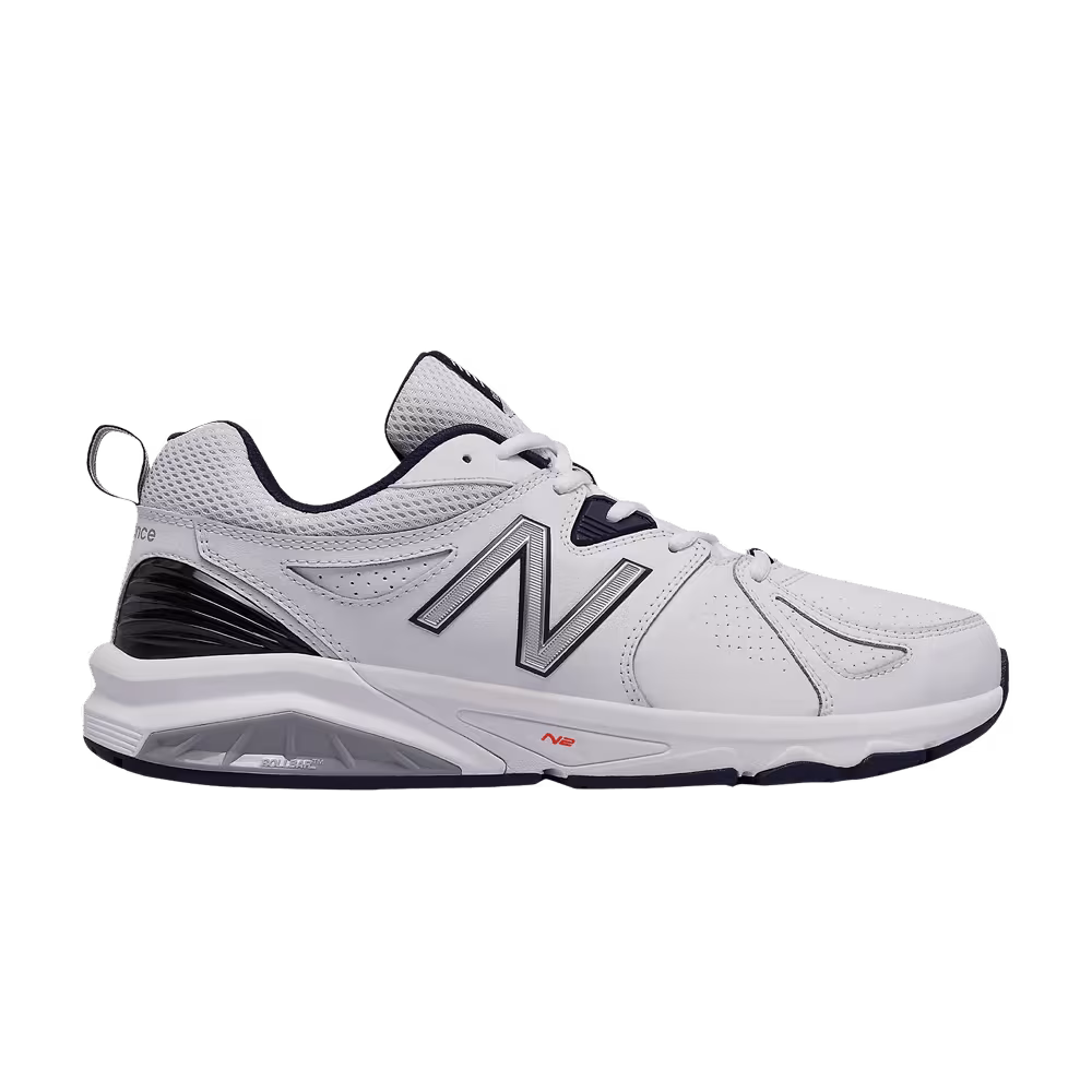 New Balance 857v2 4E Wide White Navy