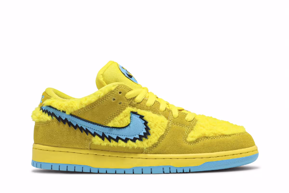 Grateful Dead x Nike Dunk Low SB Yellow Bear, view 2