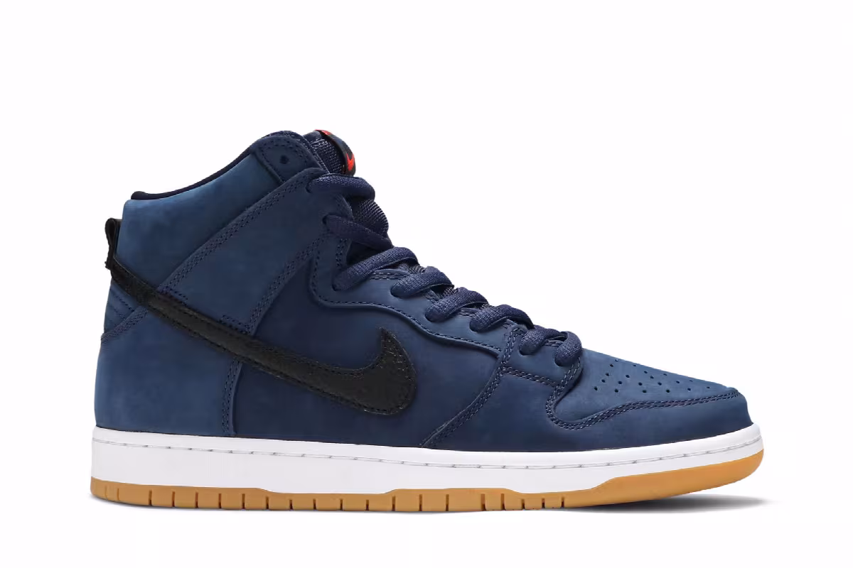 Nike Dunk High Pro ISO SB Orange Label - Midnight Navy, view 2