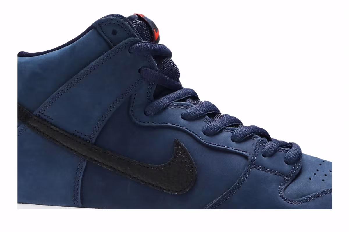 Nike Dunk High Pro ISO SB Orange Label - Midnight Navy, view 3