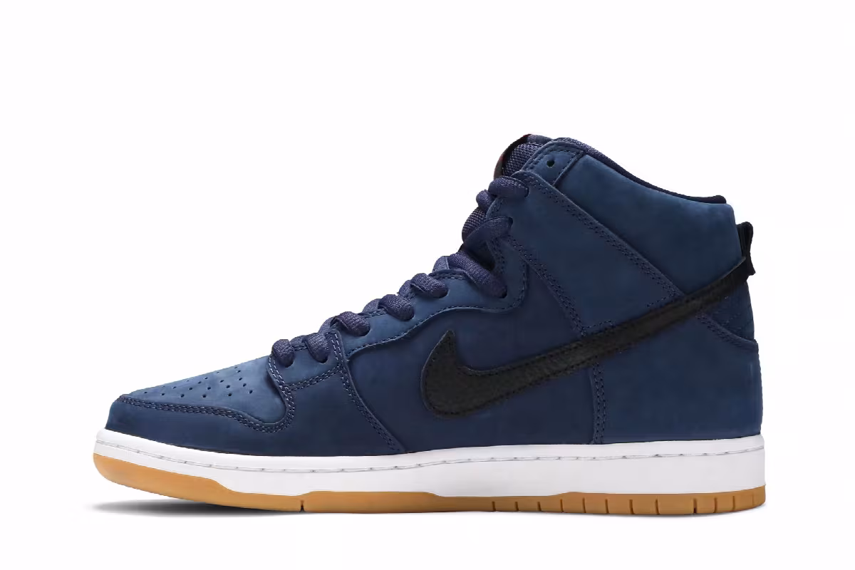Nike Dunk High Pro ISO SB Orange Label - Midnight Navy, view 4
