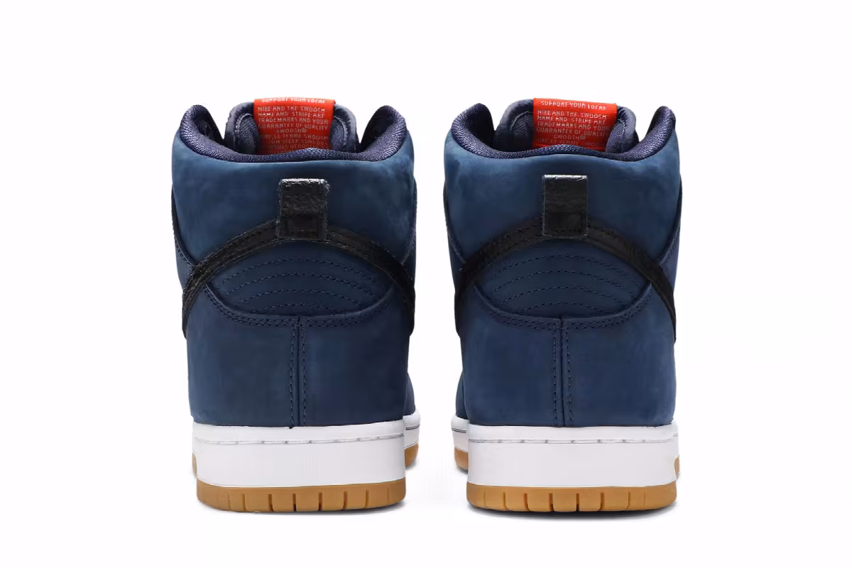 Nike Dunk High Pro ISO SB Orange Label - Midnight Navy, view 7