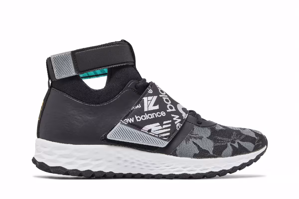 New Balance Lindor 1 TF Black Floral, view 2