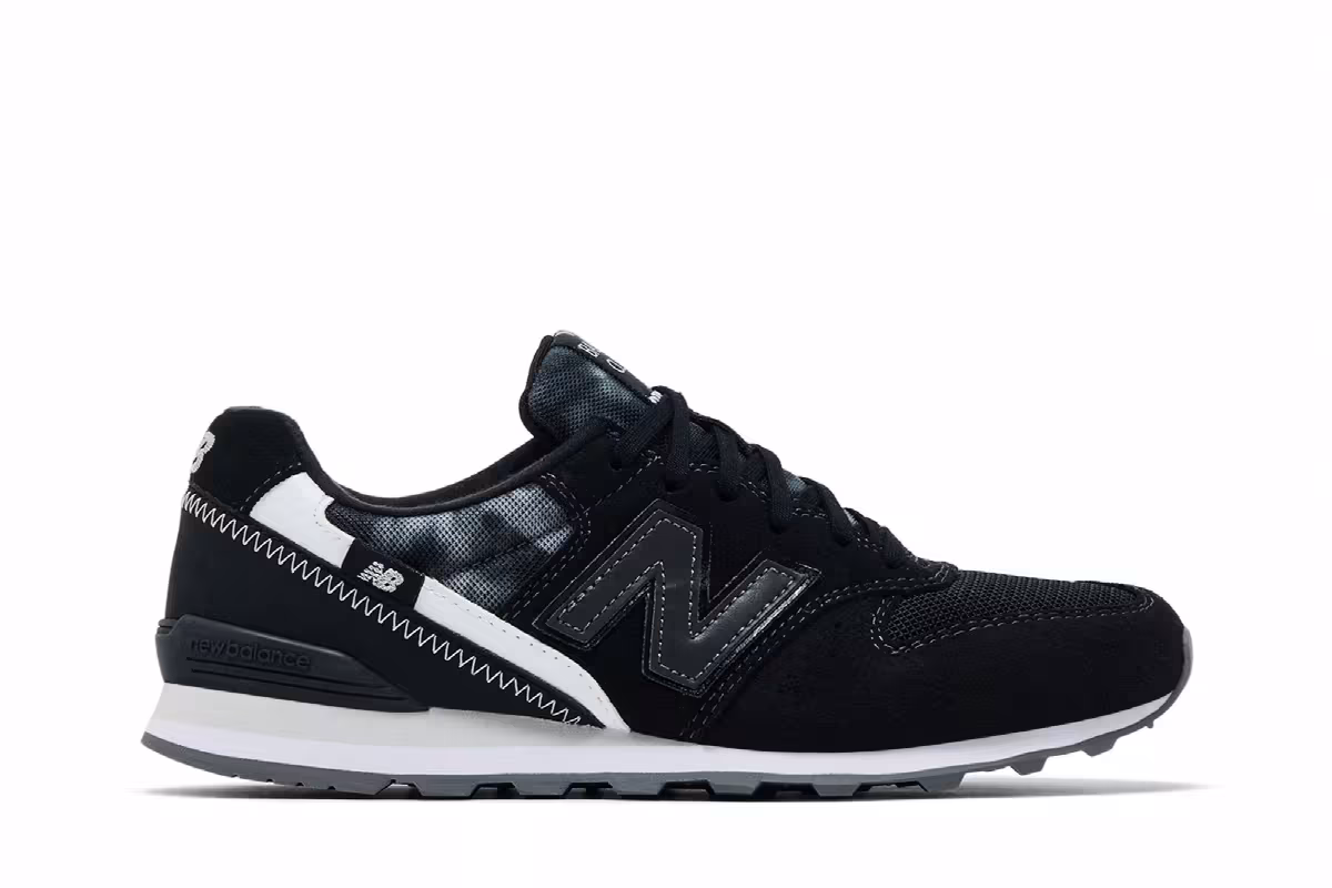 New Balance Women's 996v2 Black White, view 2