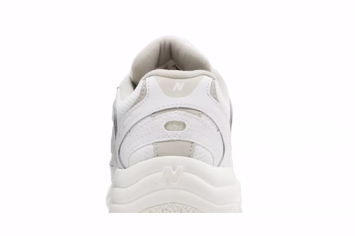 New Balance Women's 452 White Light Cliff Grey, view 8