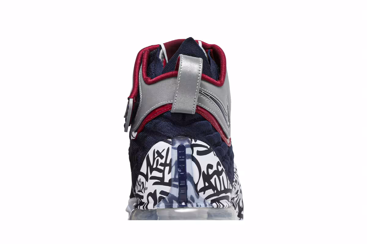 Nike LeBron 17 LeBron 4 Cold Blue Graffiti, view 8