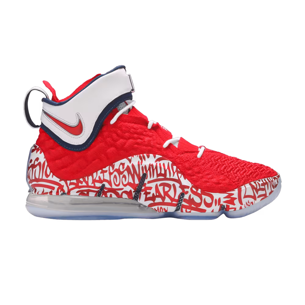 Nike LeBron 17 LeBron 4 Red Graffiti