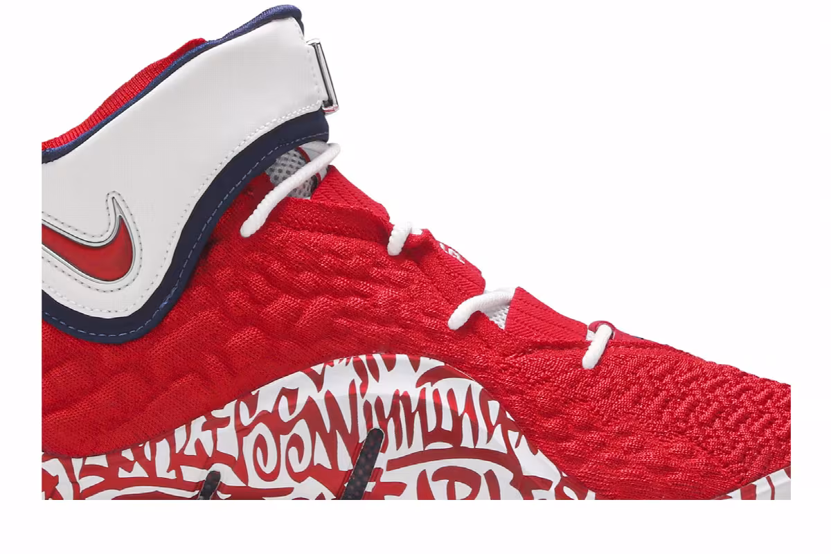 Nike LeBron 17 LeBron 4 Red Graffiti, view 3