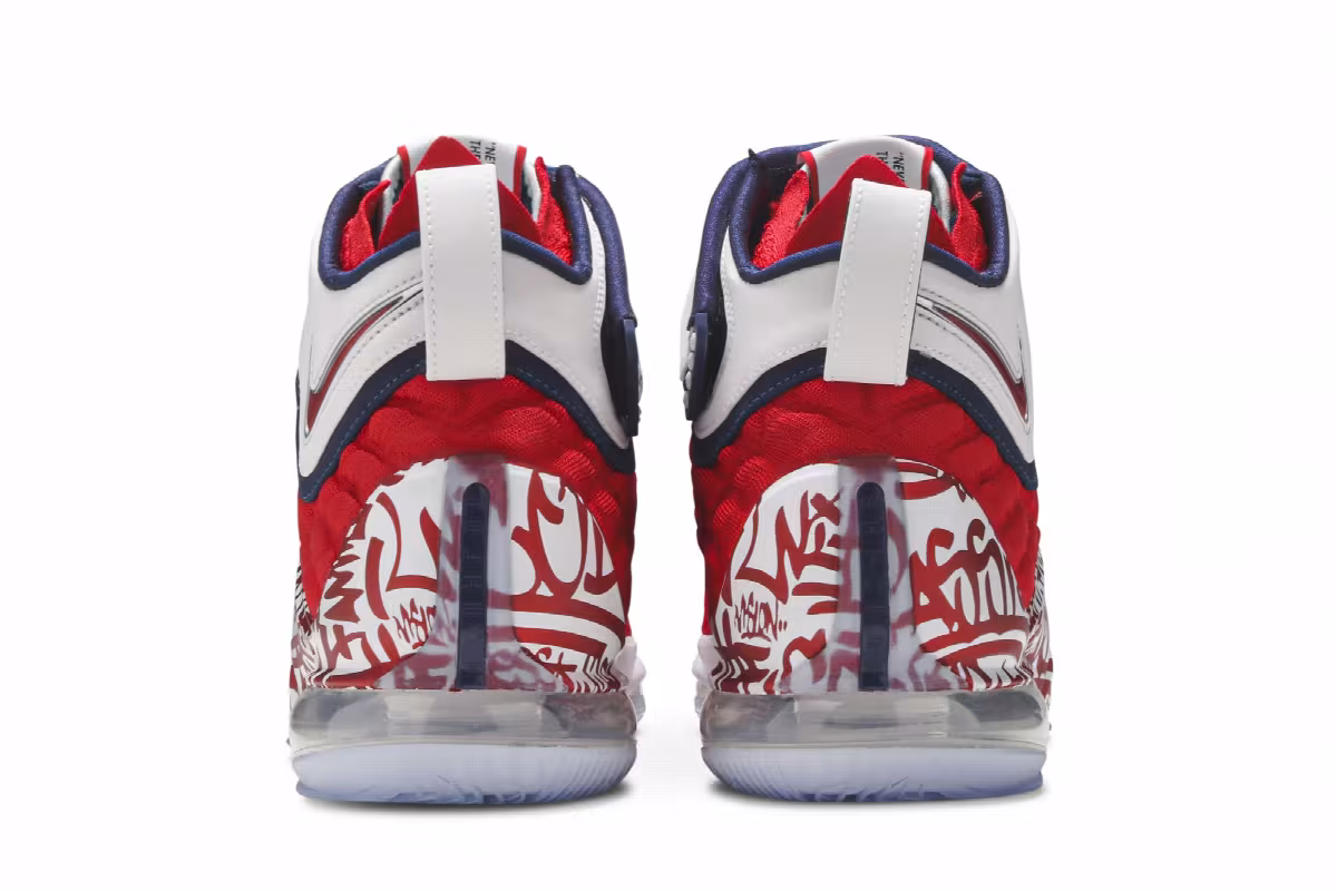 Nike LeBron 17 LeBron 4 Red Graffiti, view 7