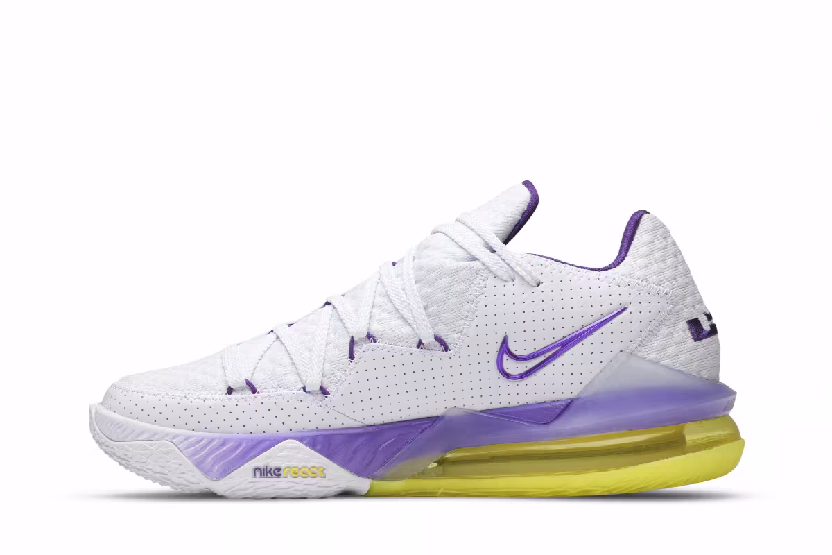 Nike LeBron 17 Low Lakers, view 4