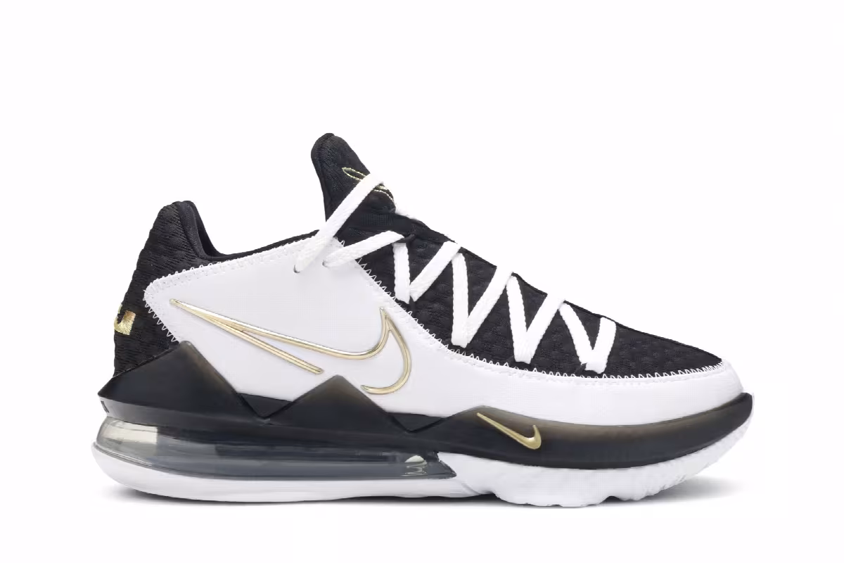 Nike LeBron 17 Low Metallic Gold, view 2