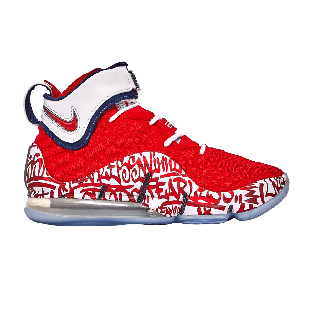 Nike LeBron 17 EP LeBron 4 Red Graffiti