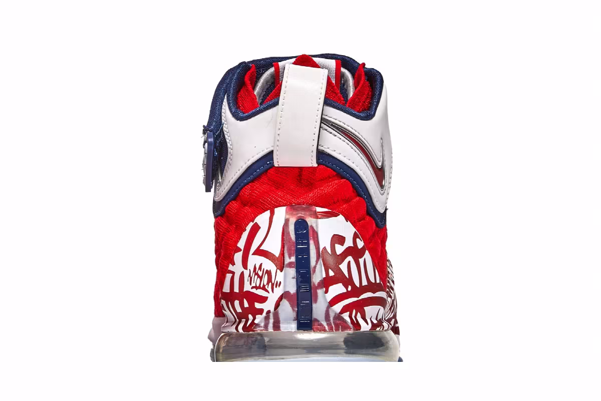 Nike LeBron 17 EP LeBron 4 Red Graffiti, view 8