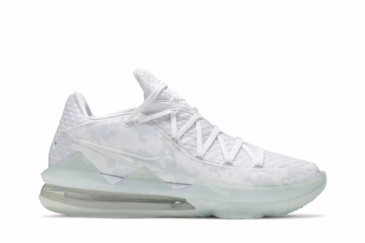 Nike LeBron 17 Low White Camo, view 2