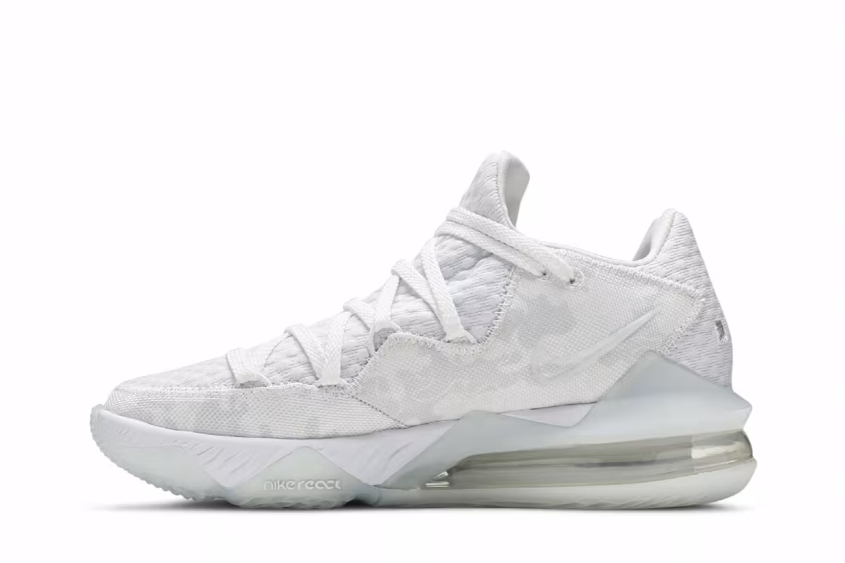 Nike LeBron 17 Low EP White Camo, view 4