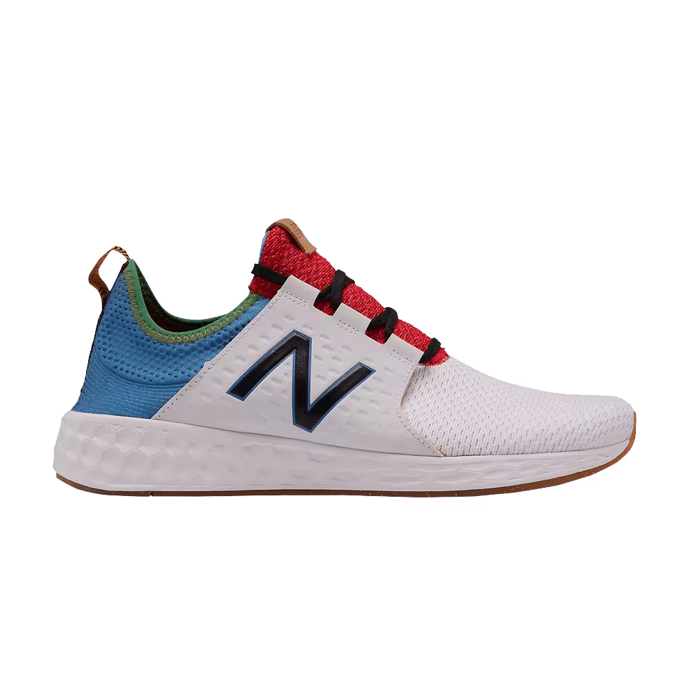 New Balance Fresh Foam Cruz v1 Reissue 2E Wide White Faded Cobalt