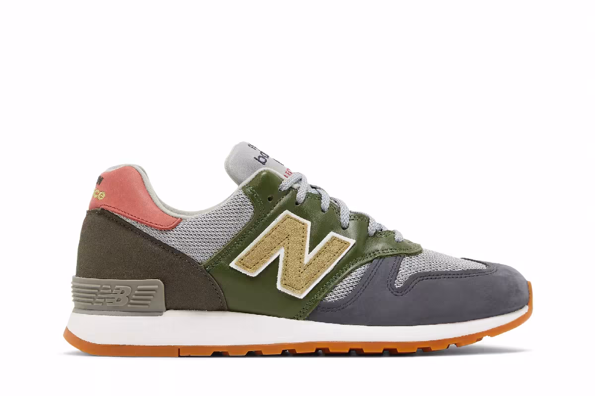 New Balance 670 Made in England Green Grey, view 2
