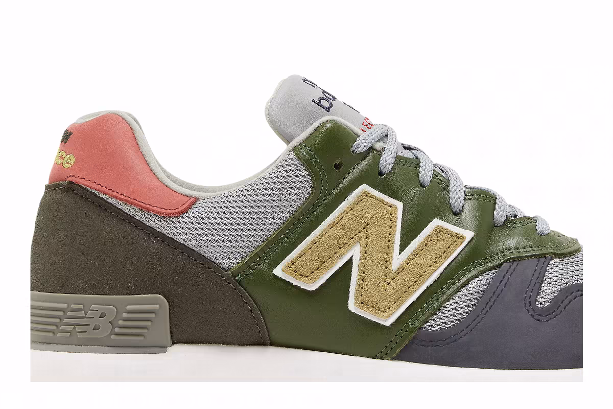 New Balance 670 Made in England Green Grey, view 3