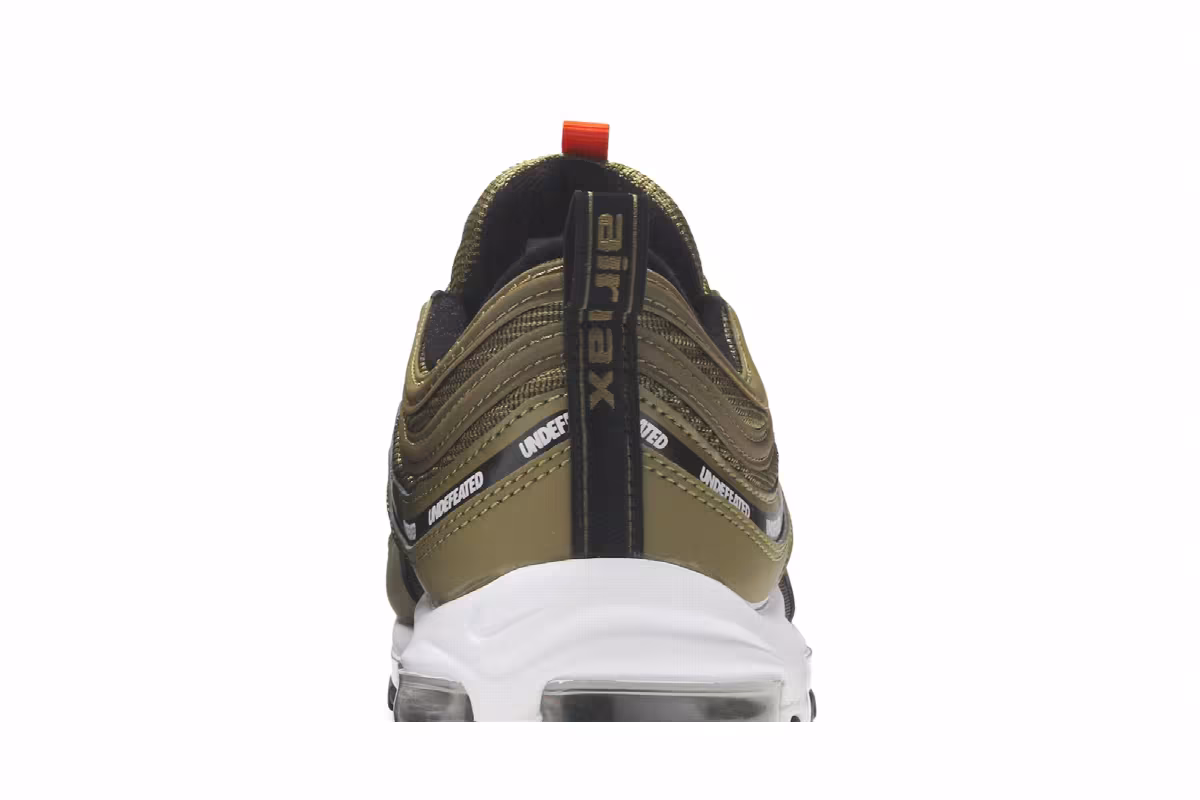 Undefeated x Nike Air Max 97 Militia Green, view 8