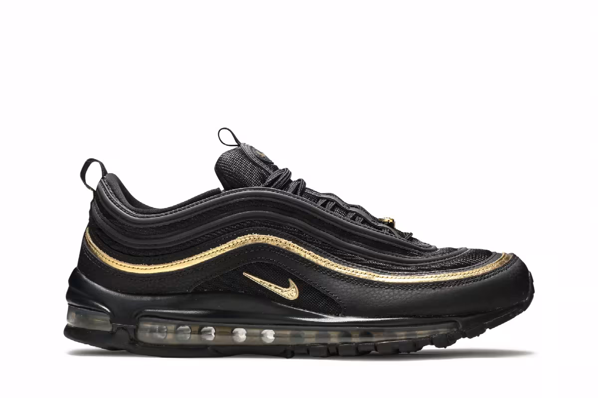 Nike Air Max 97 Black Metallic Gold, view 2