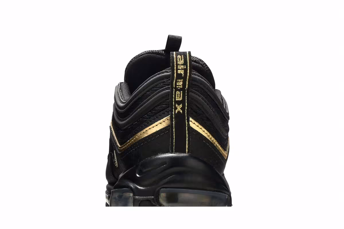 Nike Air Max 97 Black Metallic Gold, view 8