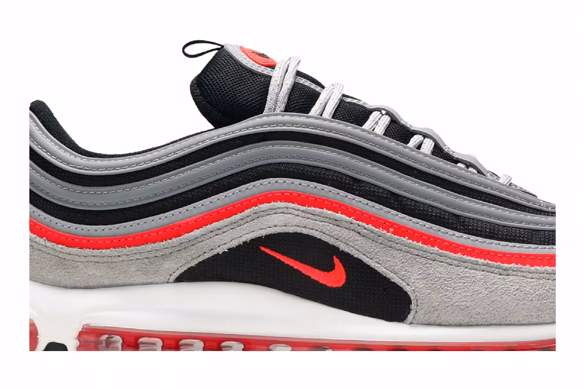 Nike Air Max 97 Wolf Grey Radiant Red, view 3