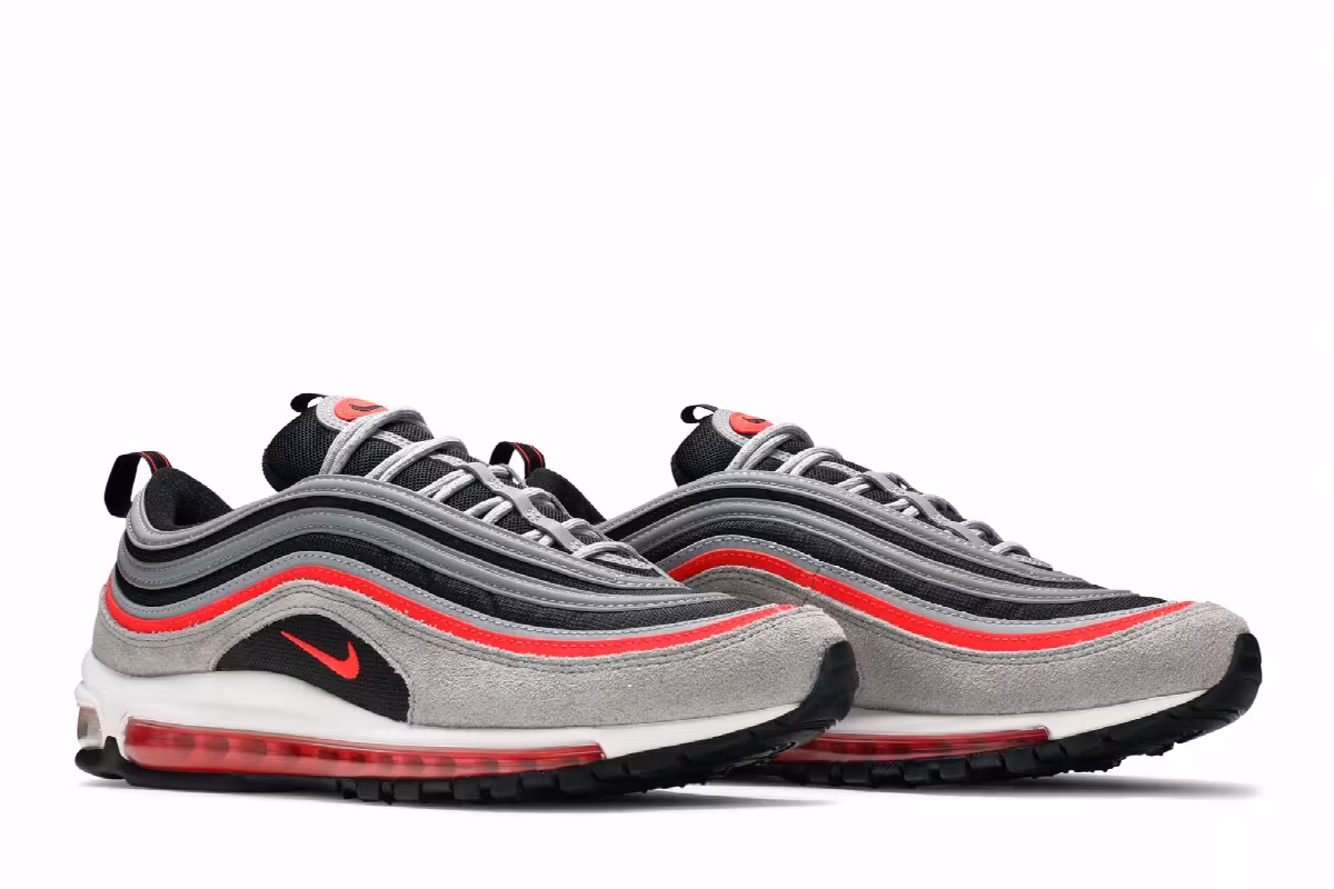 Nike Air Max 97 Wolf Grey Radiant Red, view 9
