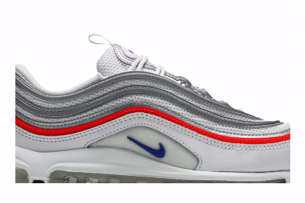 Nike Women's Air Max 97 Essential Flash Crimson Silver, view 3