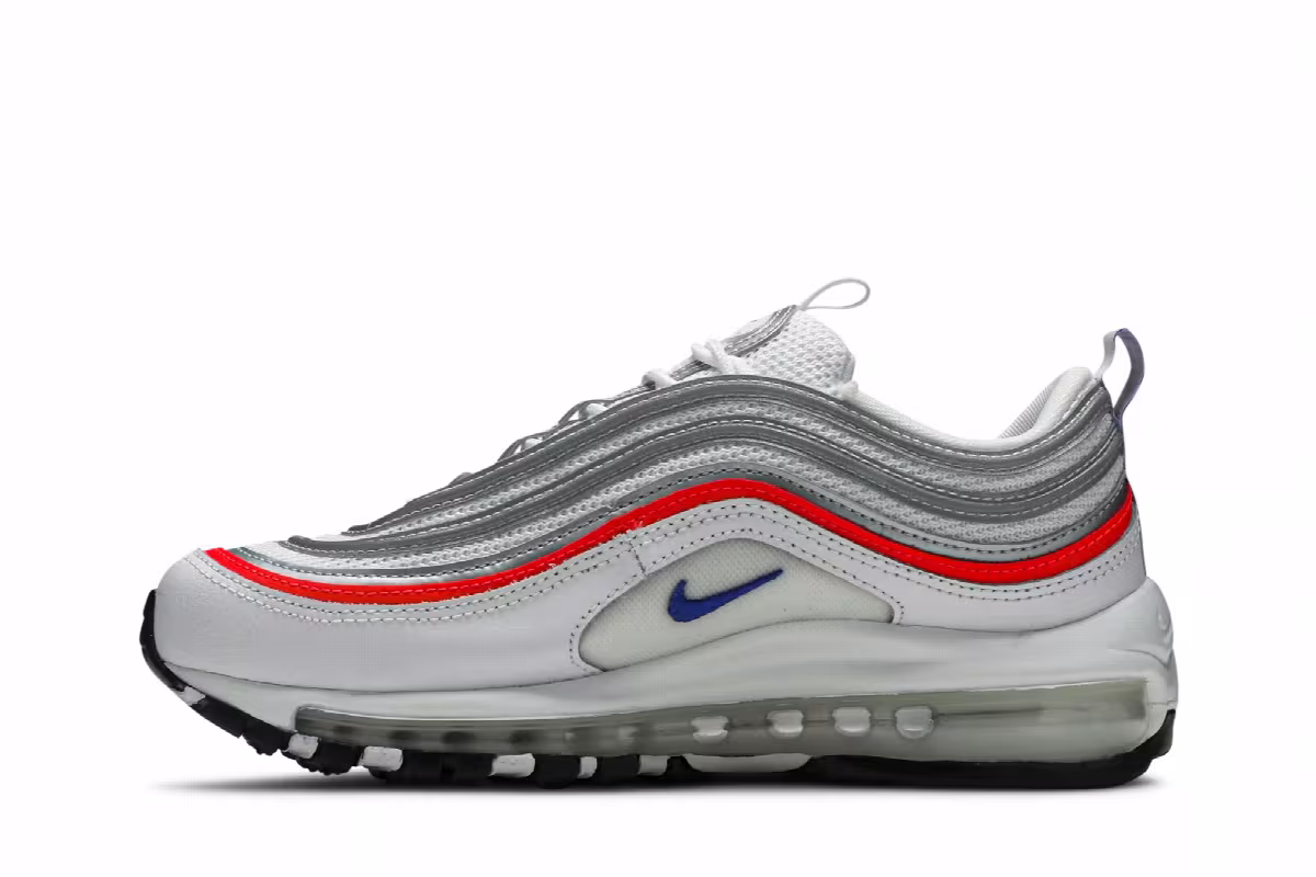 Nike Women's Air Max 97 Essential Flash Crimson Silver, view 4