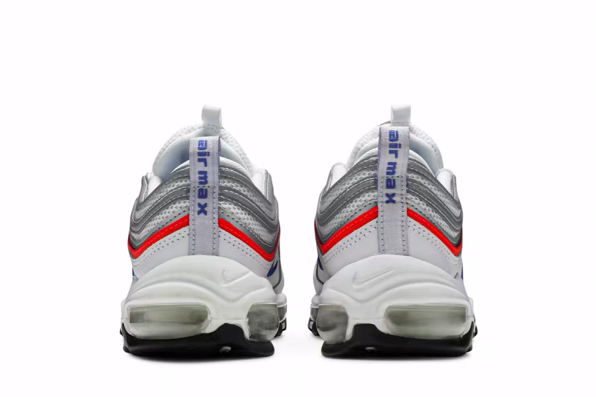 Nike Women's Air Max 97 Essential Flash Crimson Silver, view 7