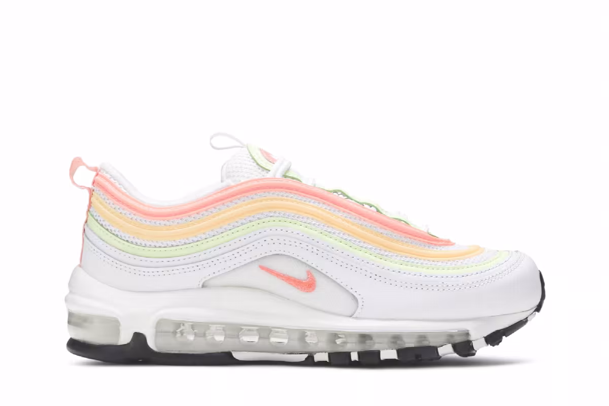 Nike Women's Air Max 97 Essential White Melon Mint Volt, view 2