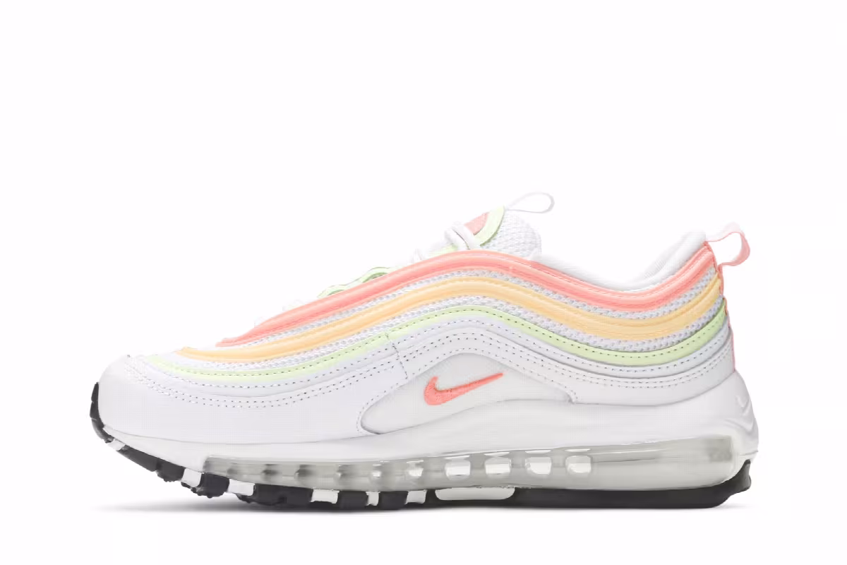 Nike Women's Air Max 97 Essential White Melon Mint Volt, view 4
