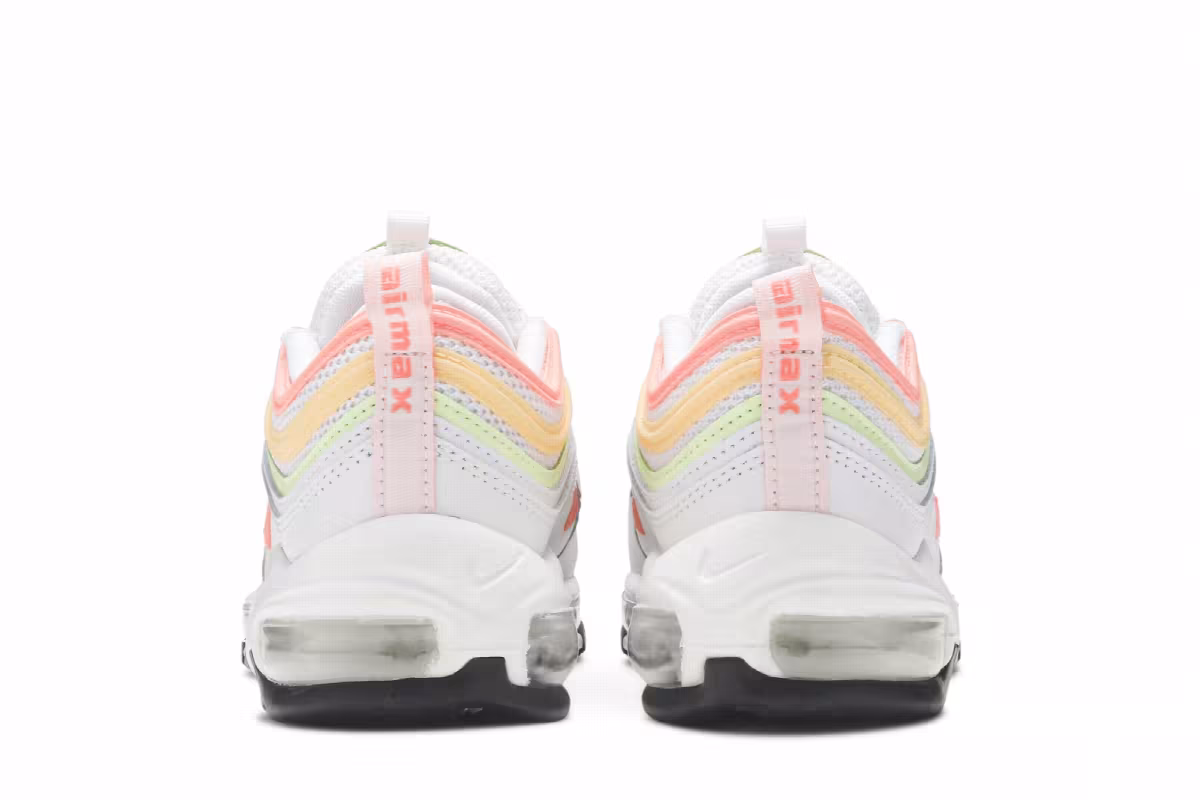 Nike Women's Air Max 97 Essential White Melon Mint Volt, view 7