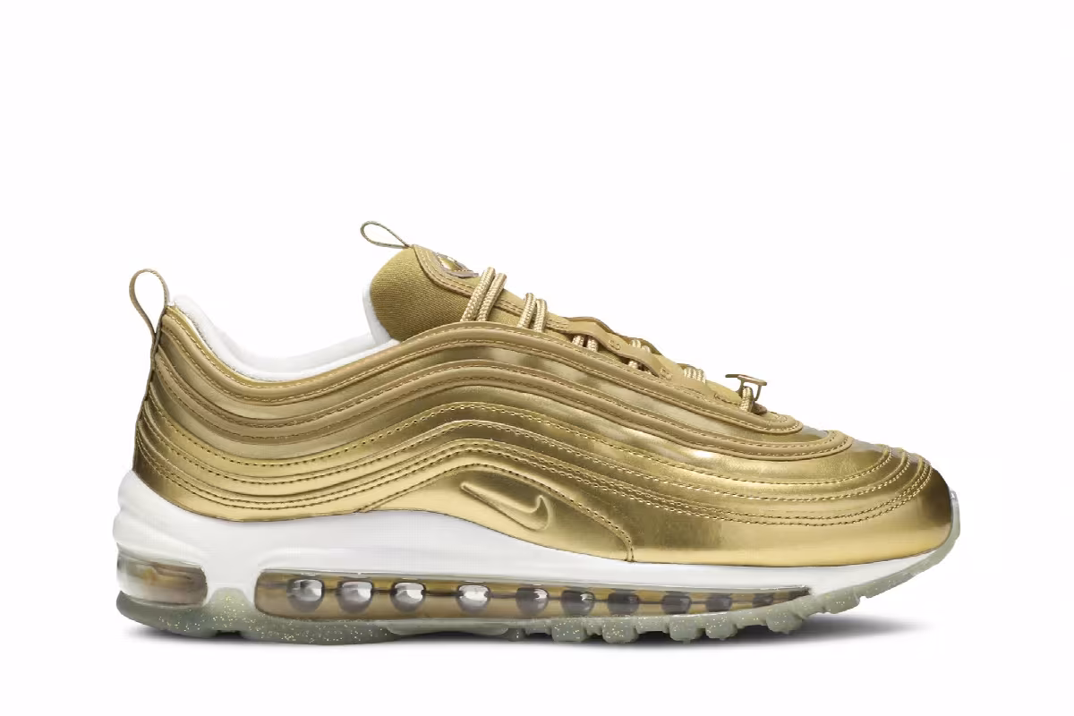 Nike Women's Air Max 97 LX Metallic Gold, view 2