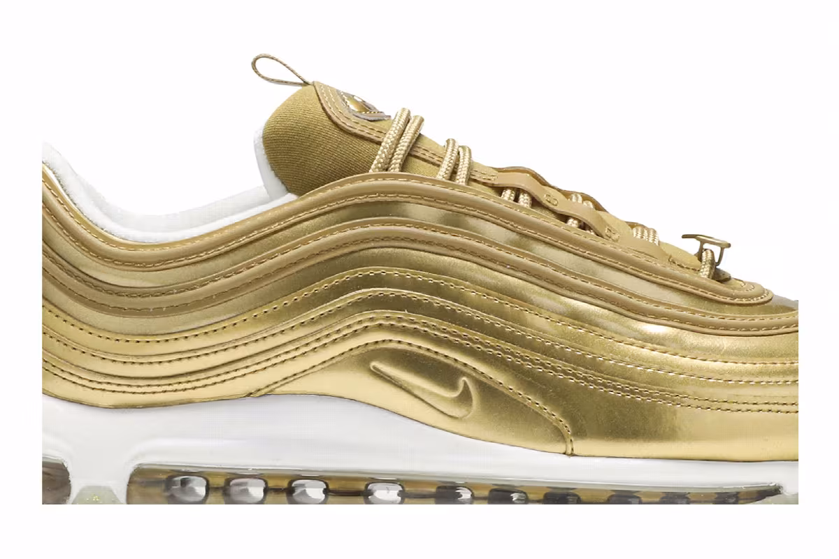 Nike Women's Air Max 97 LX Metallic Gold, view 3