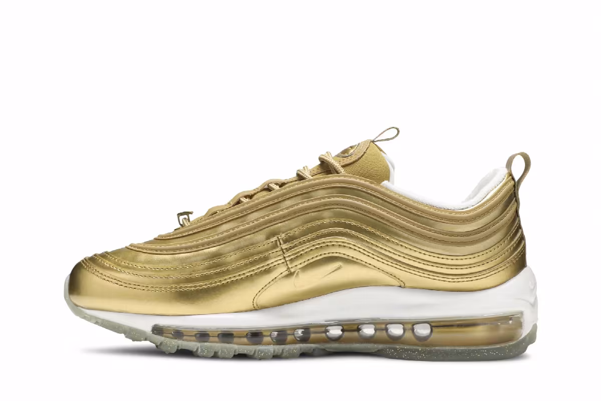 Nike Women's Air Max 97 LX Metallic Gold, view 4