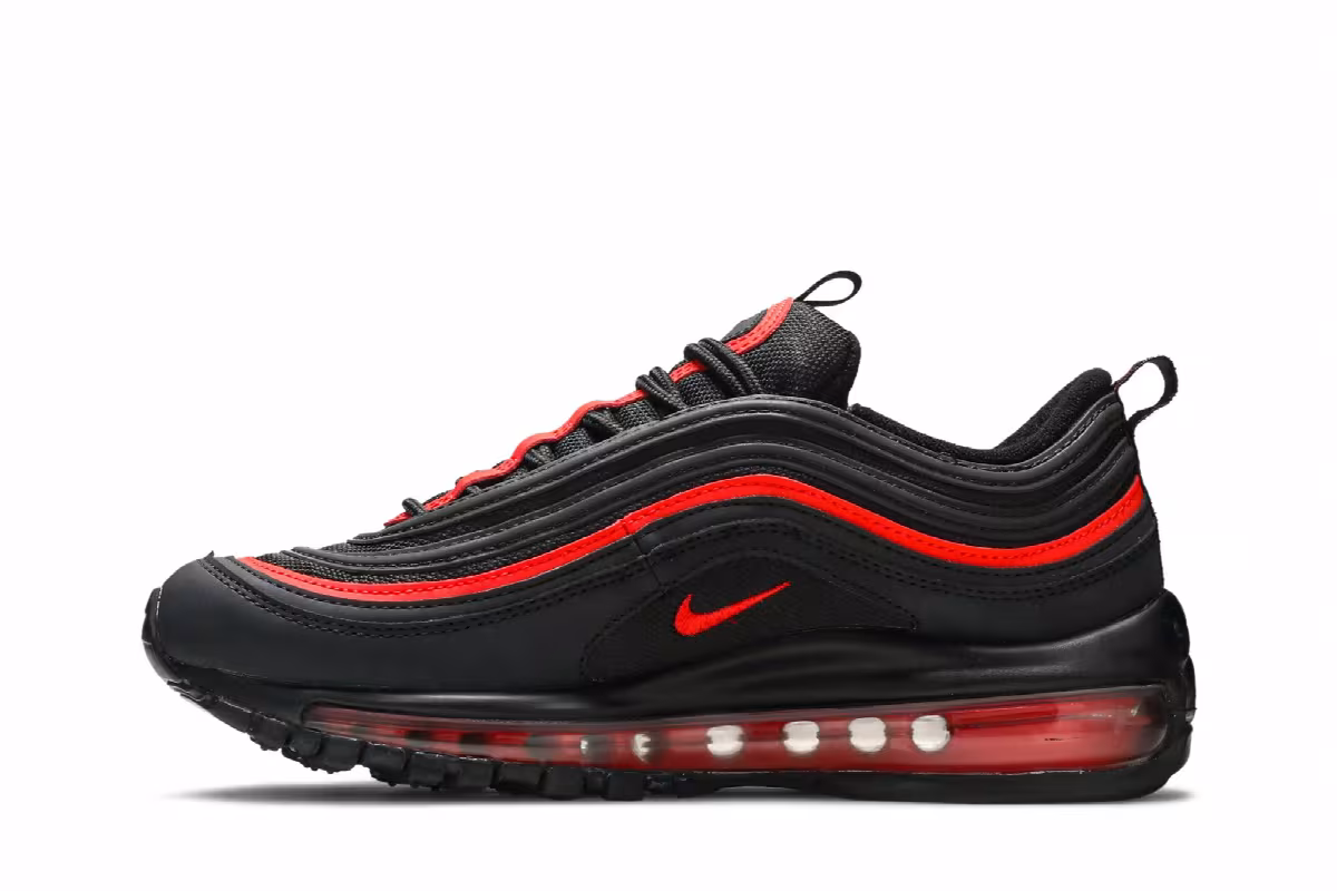 Nike Air Max 97 GS Black Chile Red, view 4
