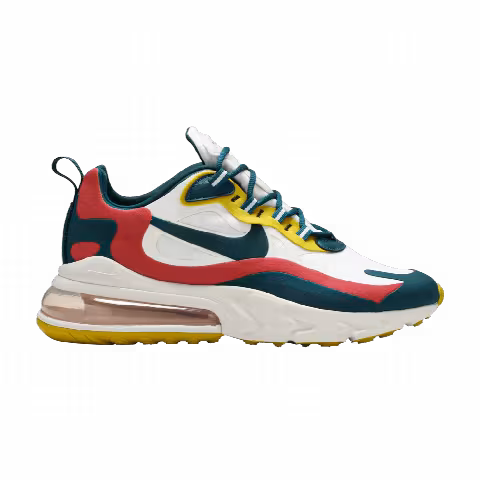 Nike Air Max 270 React 'White Turquoise Yellow'