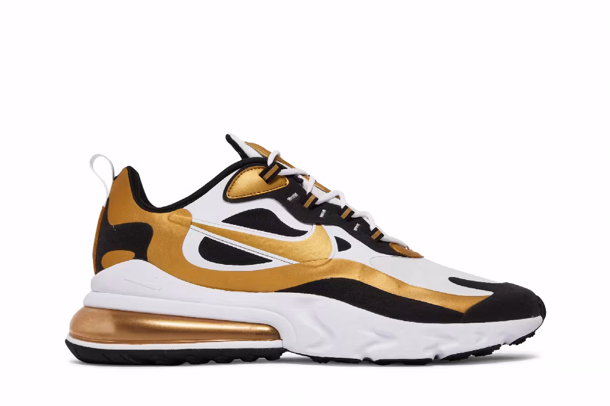 Nike Air Max 270 React Metallic Gold, view 2