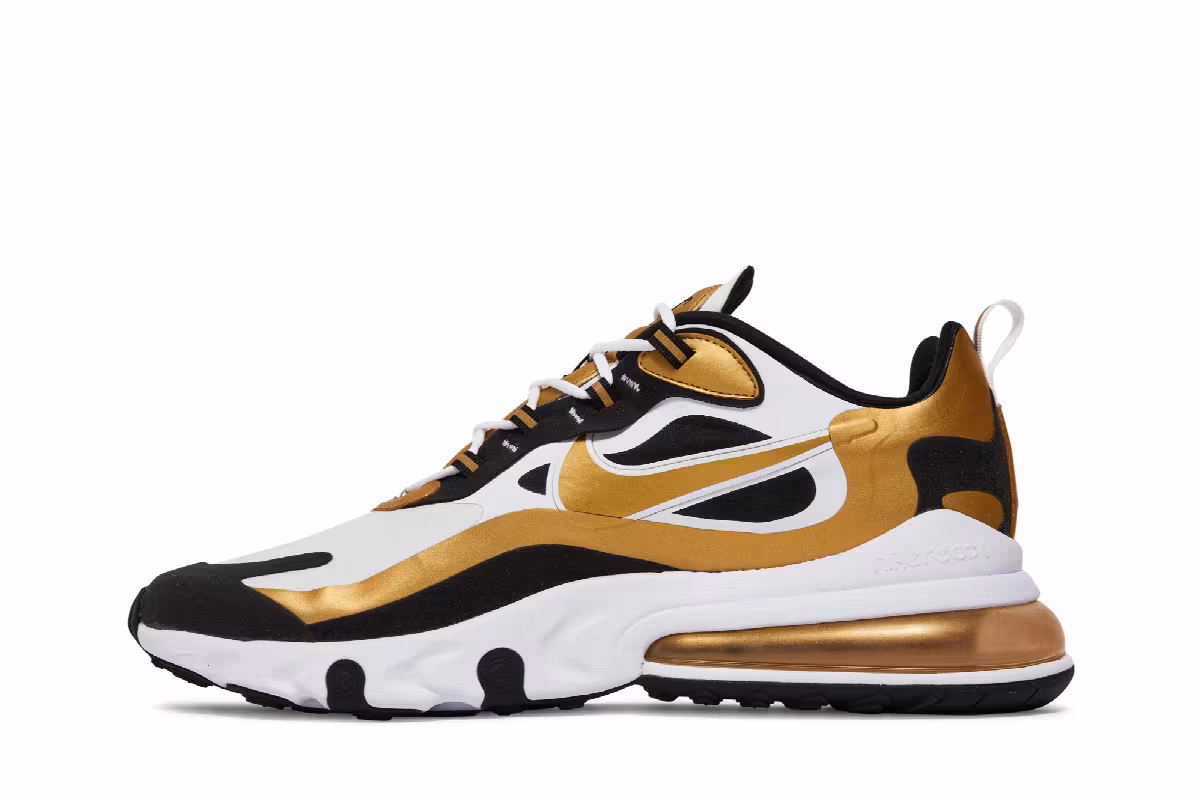 Nike Air Max 270 React Metallic Gold, view 4