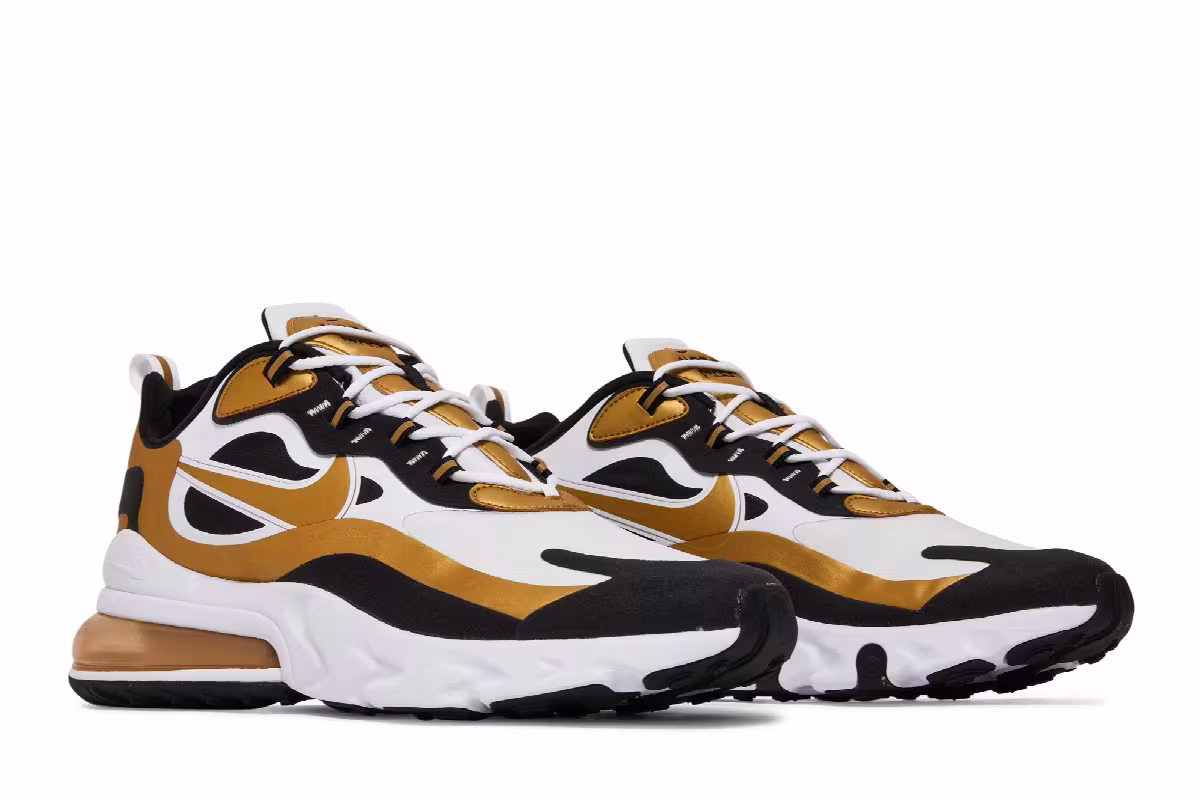 Nike Air Max 270 React Metallic Gold, view 9