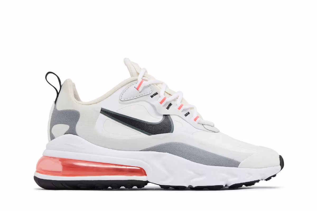 Nike Air Max 270 React White Crimson Black, view 2